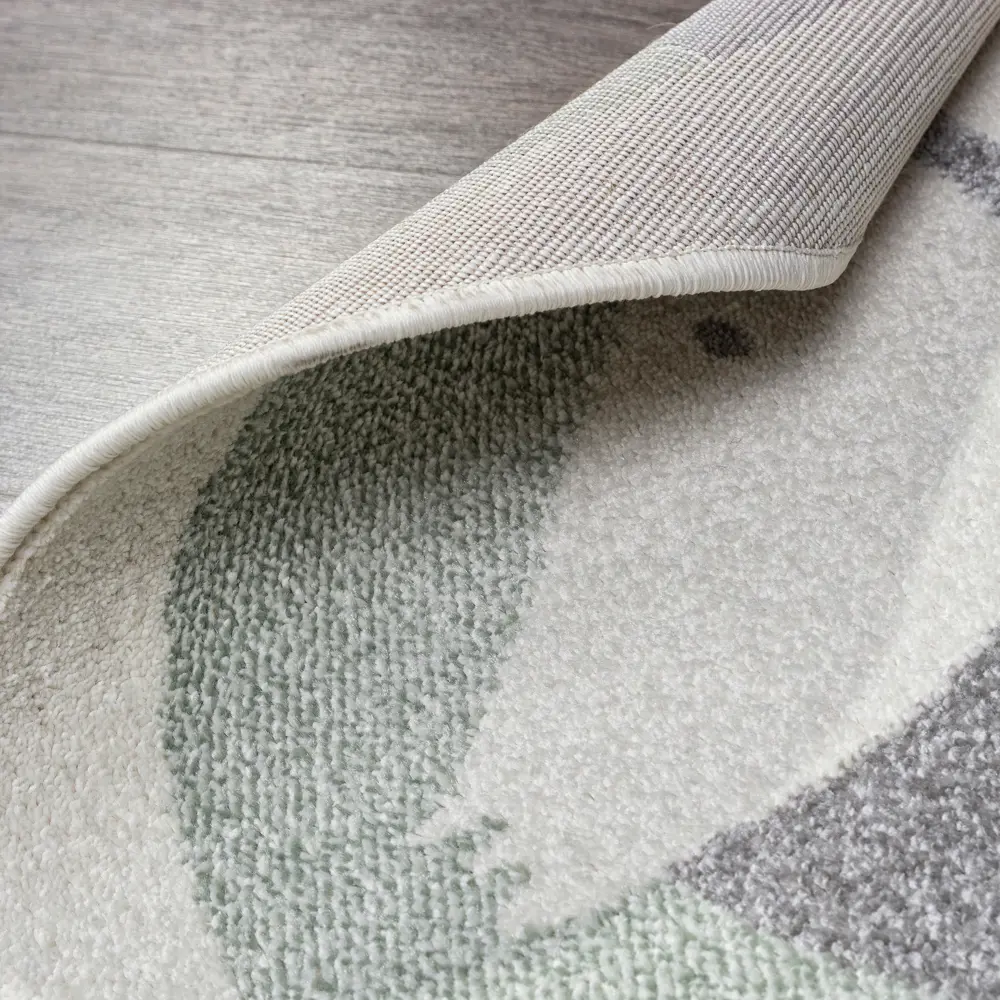 Santreyd Ковер Призма круглый зеленый с ворсом фризе 89376443 STLM-1460807 - Вид №3