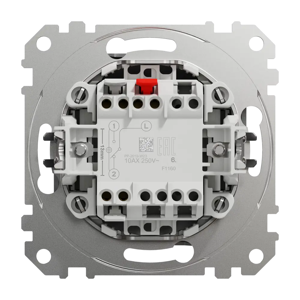 Переключатель встраиваемый Systeme Electric Sedna Design 1 клавиша, цвет алюминий Sedna Design Elements STLM-2082987 - Вид №2