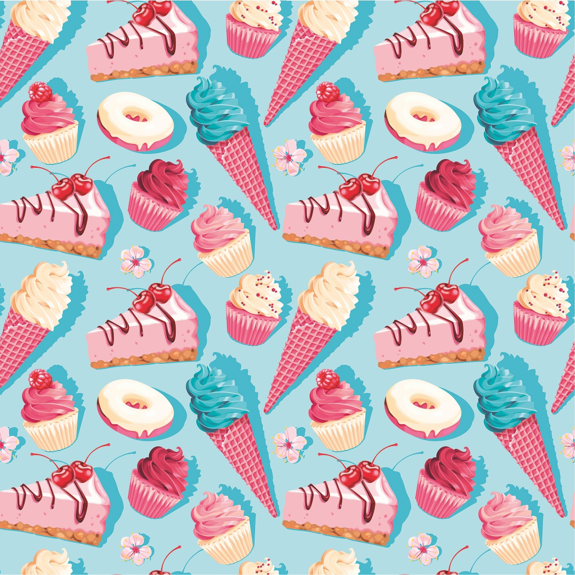 Упаковочная бумага «Сладости» 100x70 см СИМФОНИЯ 85262973 STLM-0060617