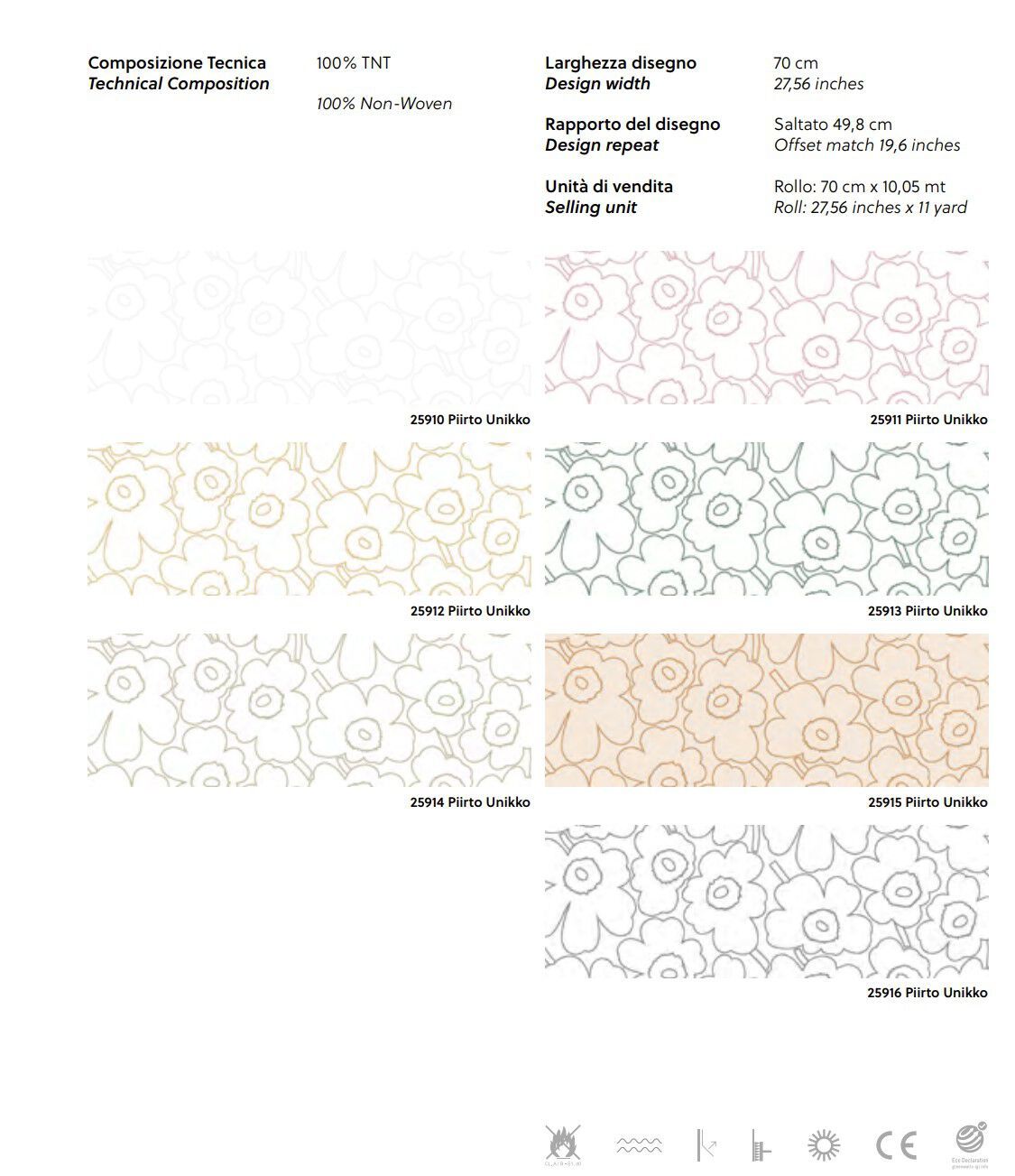 Цветочные узоры нетканые обои Jannelli&Volpi MARIMEKKO VOL. 7 ARCH-00039546 - Вид №2