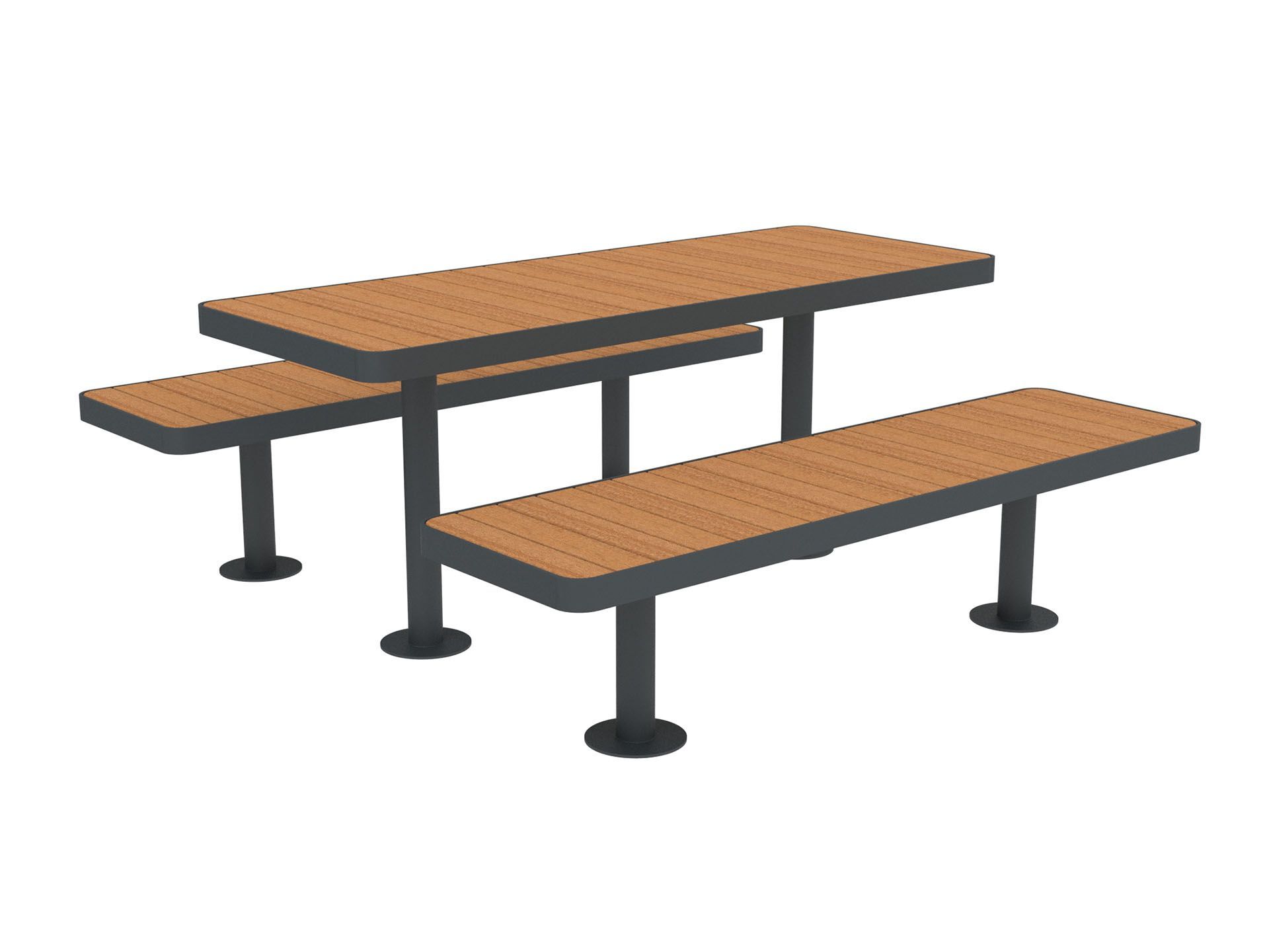 Стол для пикника со встроенными скамейками Lazzari палуба ARCH-00057717 - Вид №13