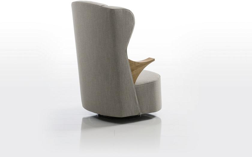 brühl Вращающееся кресло из ткани с подлокотниками с высокой спинкой Poem sun-id-1456829 - Вид №2