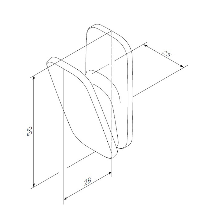 A50A35500 Крючок для полотенец хром шт AM.PM Inspire 2.0  - Вид №4