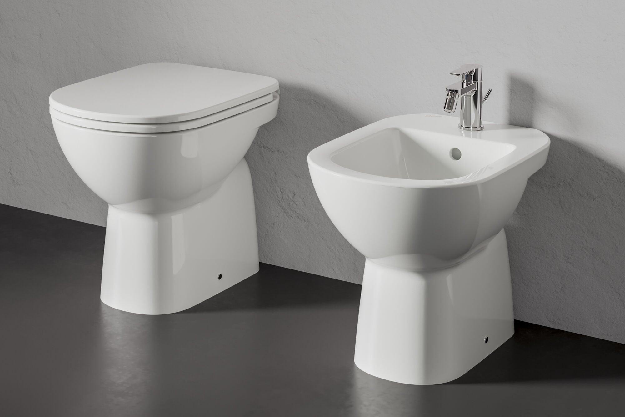 Компактный керамический напольный туалет Ceramica Dolomite Gemma2 ARCH-00132035 - Вид №2