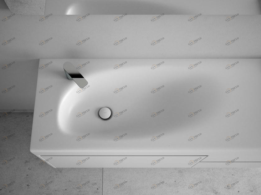 F1 Накладная раковина на столешницу  овальная Inbani 