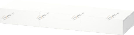 DS827201818 Полочка с ящиком DuraStyle #DS8272 1500 x 440 мм Белый матовый, декор Duravit