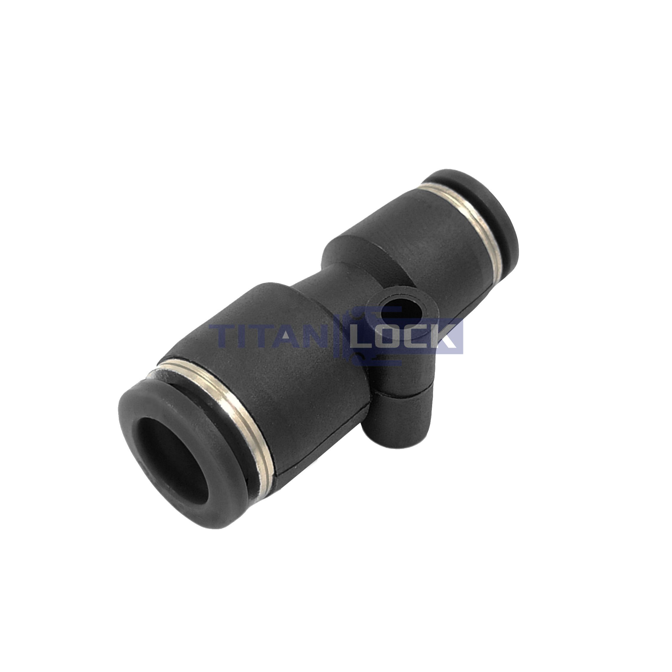 Фитинг-переходник цанговый пневматический, 8-6 мм, пластик, тип PG, TLP-PG8-6 TITAN LOCK 