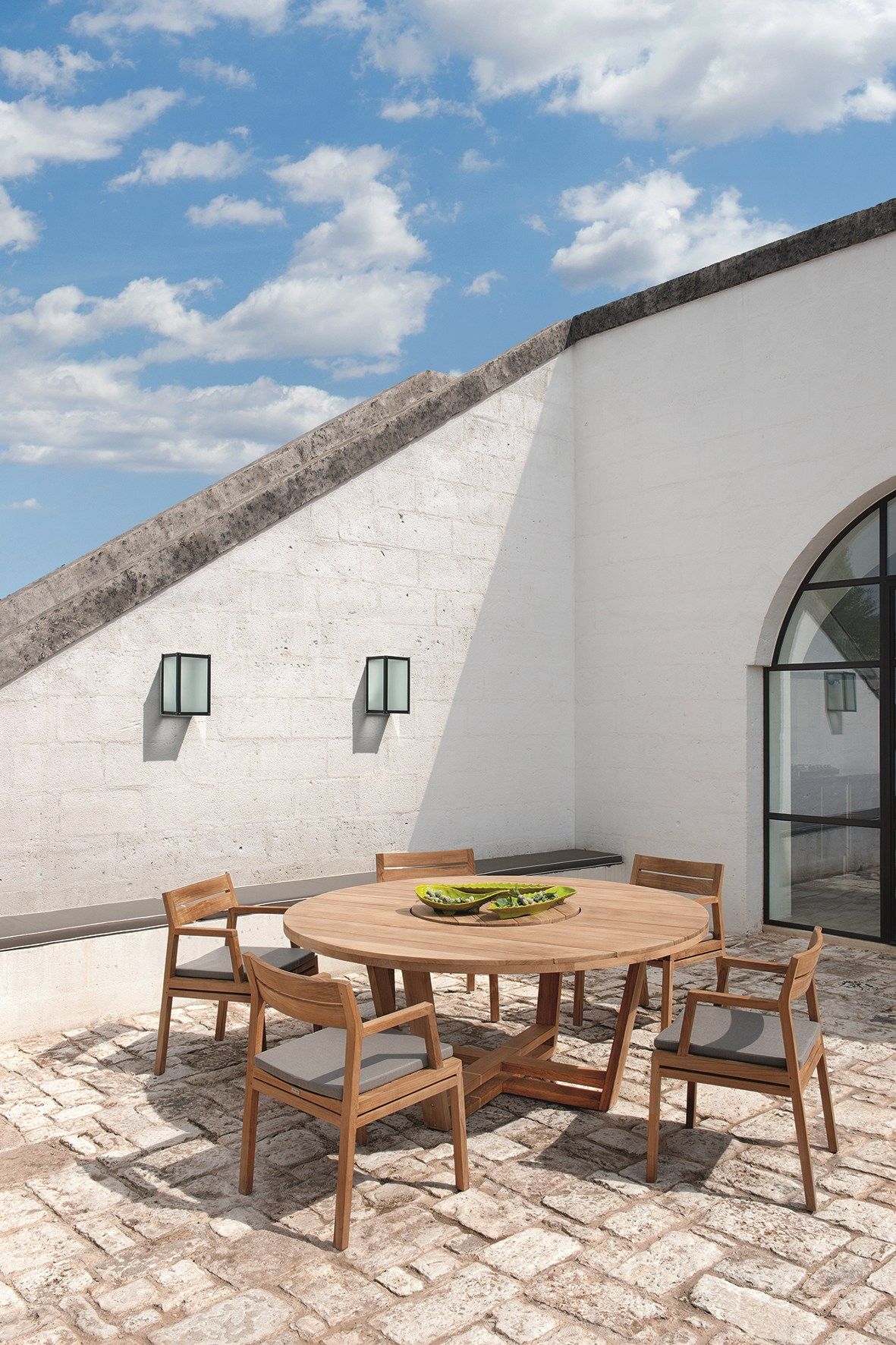 Стул для сада из тикового дерева с подлокотниками Ethimo Costes ARCH-00111921 - Вид №12