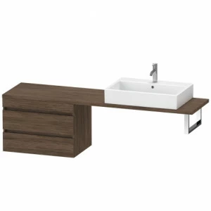 DS534802121 Шкафчик для компактной консоли DuraStyle #DS5348 700 x 478 мм Орех темный декор