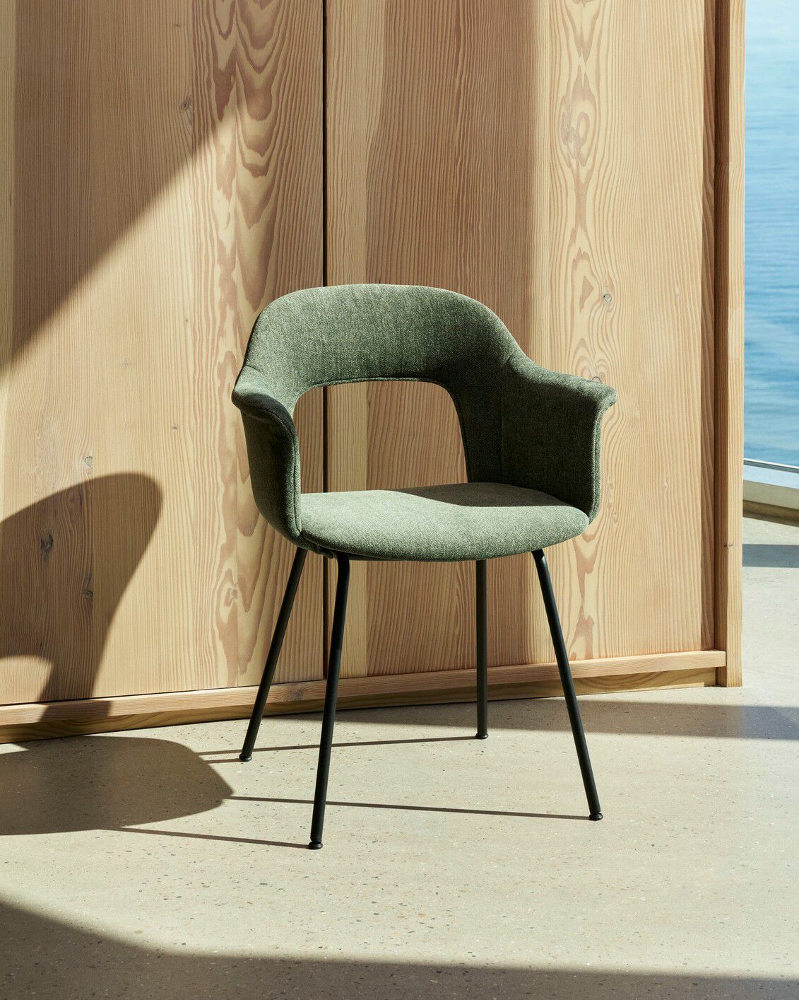 Мягкое кресло с открытой спинкой с подлокотниками Hay макет ARCH-00071158 - Вид №7