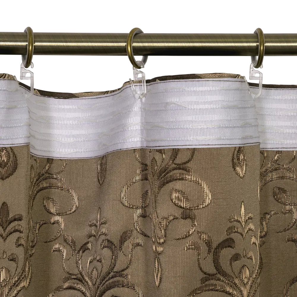 Штора, Madlen золотистая, 140х260 см, лента Santreyd STLM-2203451 - Вид №4