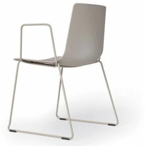 Alias Полипропиленовый стул с салазками и подлокотниками Slim