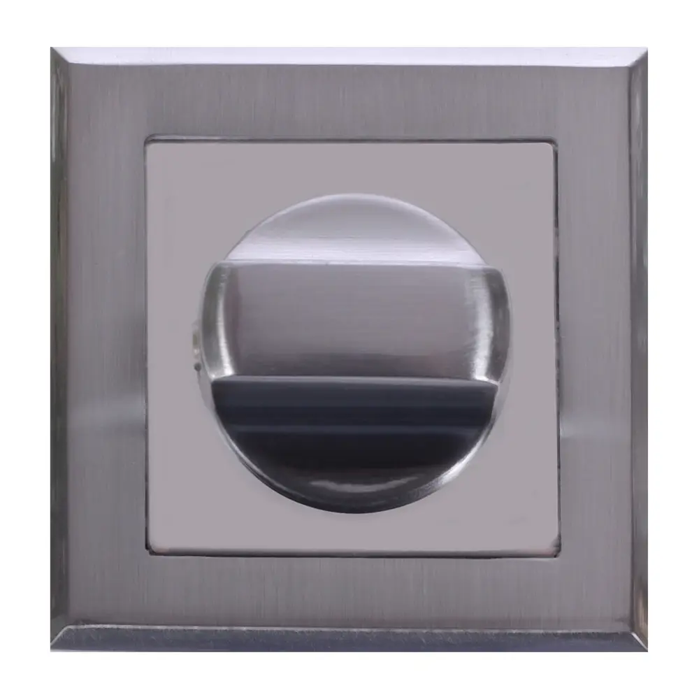 Фиксатор-вертушка для дверей Palladium RS SC/CP BK, ЦАМ, цвет матовый хром/хром STLM-2160881