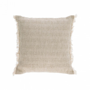 099970 Чехол для подушки 45x45 бежевый, хлопок, бахрома La Forma Ailen