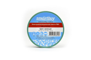 16052420 Изолента 0.18х19 мм, 20 метров, зеленая SBE-IT-19-20-g Smartbuy