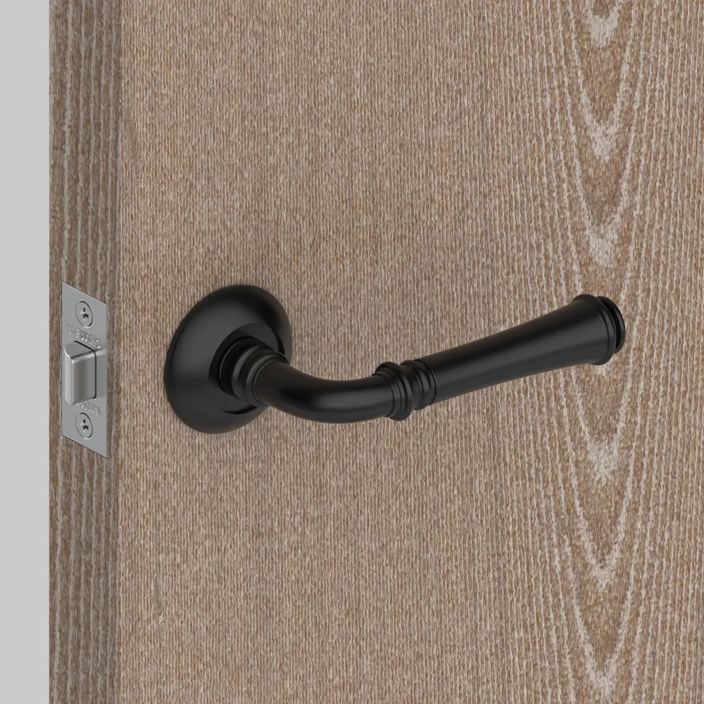 Ручка дверная на розетке Serenity RM BL24, цвет чёрный FUARO STLM-2095136 - Вид №7