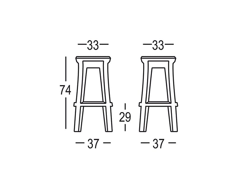 Табурет из полиэтилена PLUST ARCH-00098200 - Вид №2