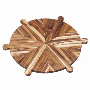 TH902 Доска сервировочная specialty круглая разборная 42 см TEAKHAUS
