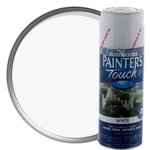 Краска аэрозольная Paint Touch глянцевая цвет белый 340 г 13366095 STLM-2113070
