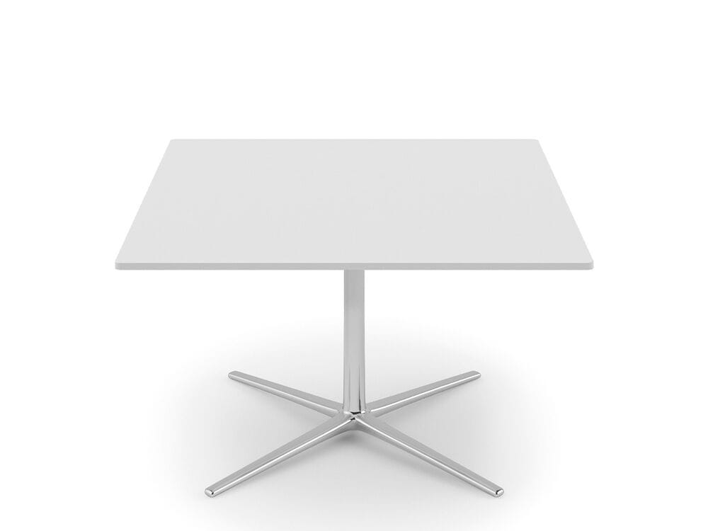 Квадратный алюминиевый и деревянный журнальный столик со спицами Infiniti Loop ARCH-00141068 - Вид №1