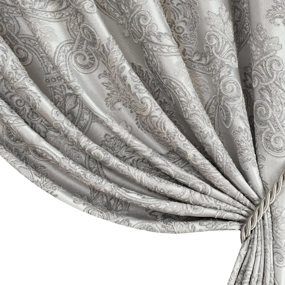 Штора на ленте Прато 160x260 см цвет серый GARDEN STLM-2067708