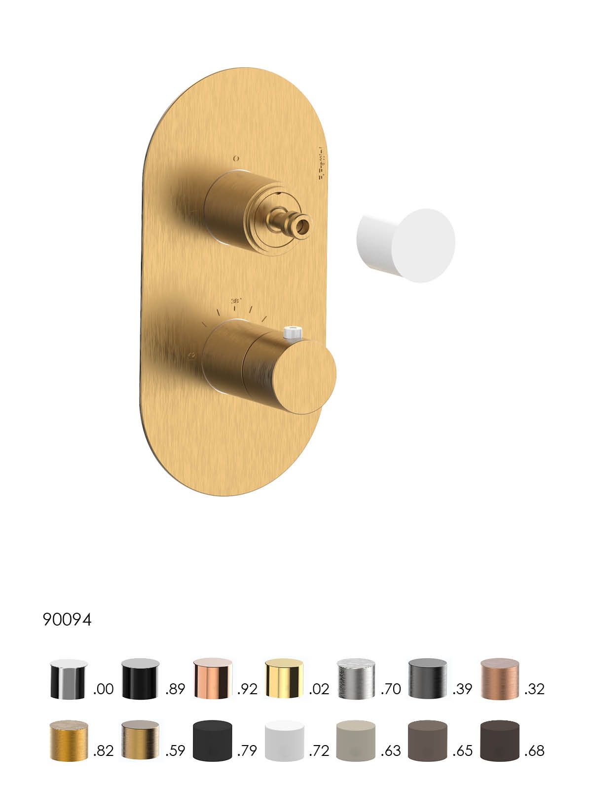 Термостатический встраиваемый смеситель для душа Rubinetterie Frattini душевые кабины ARCH-00034873 - Вид №4