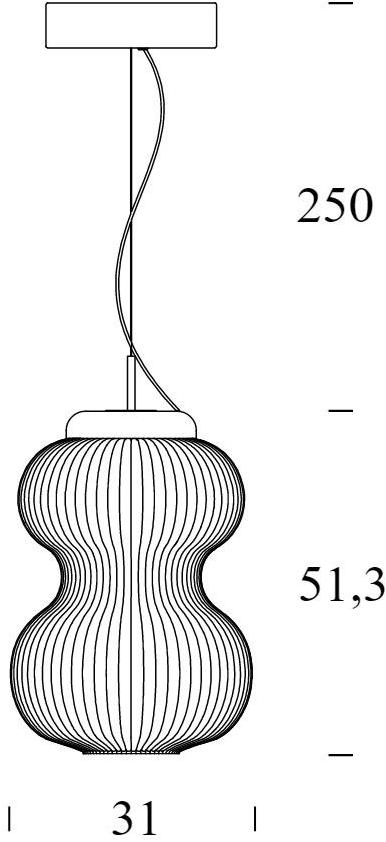 FontanaArte Подвесной светильник из дутого стекла Kanji sun-id-1411651 - Вид №4