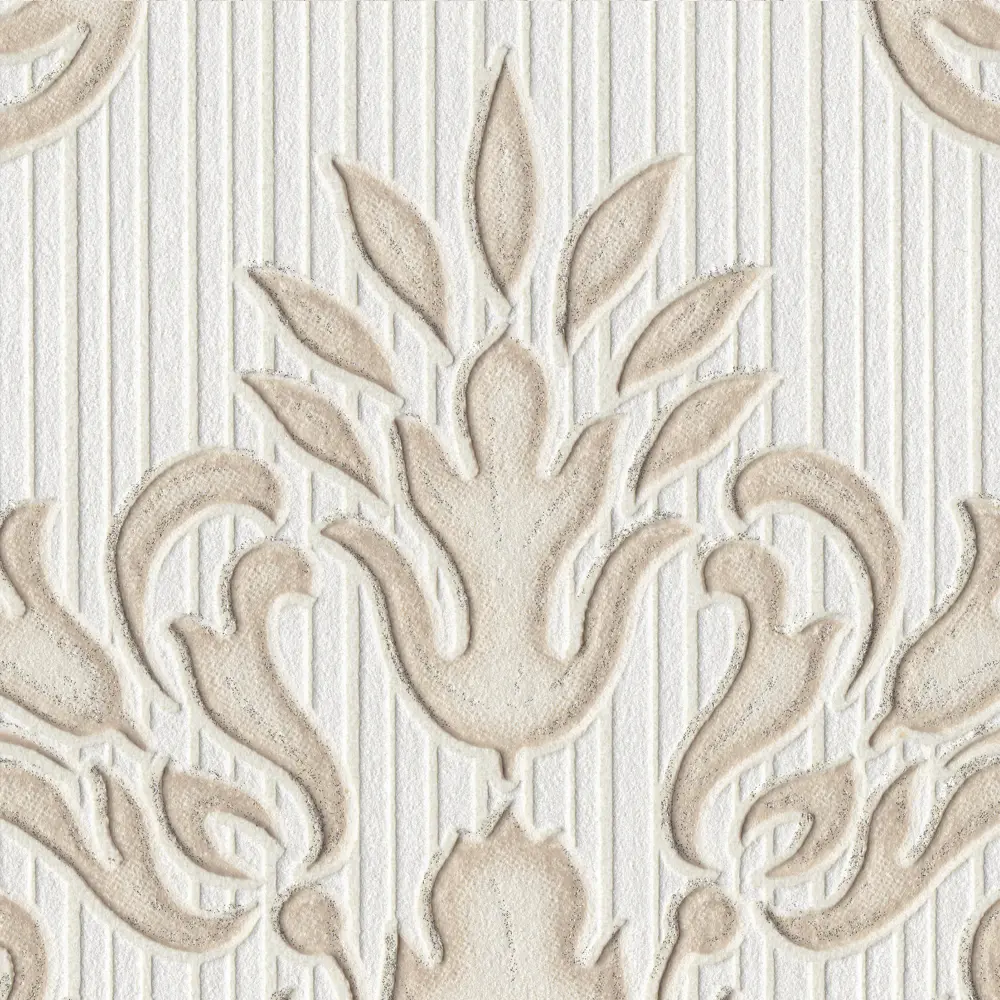 Обои флизелиновые Дамаск бежевые 1.06 м 1027-61 Santreyd STLM-2196280 - Вид №1