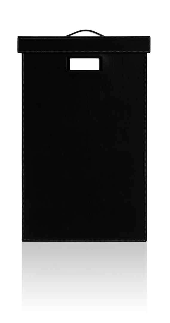 Корзина для белья BROWNIE WB DECOR WALTHER Имитация кожи белая 924750  - Вид №1