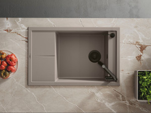 Раковина с одной чашей с капельницей