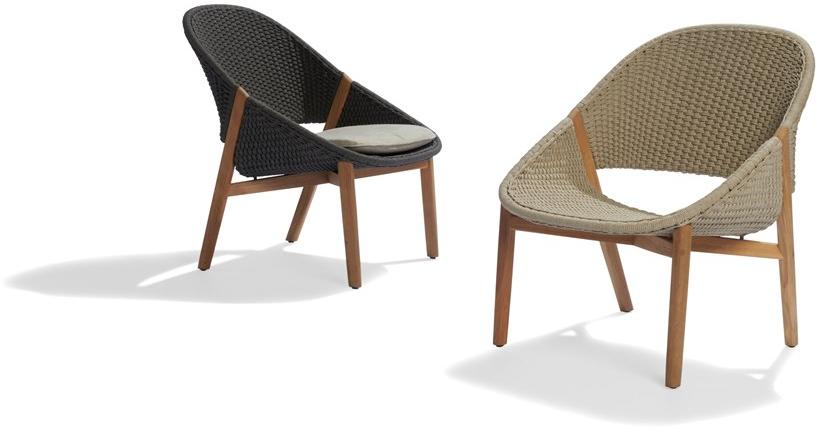 TRIBÙ Кресло из ткани tricord® и тика Elio 02512 - Вид №2