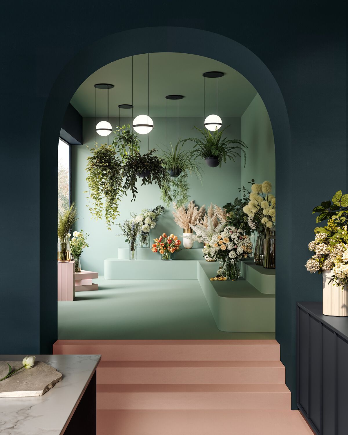 Непрерывная поверхность для полов и покрытий IDEAL WORK SOLIDRO ARCH-00131180 - Вид №10