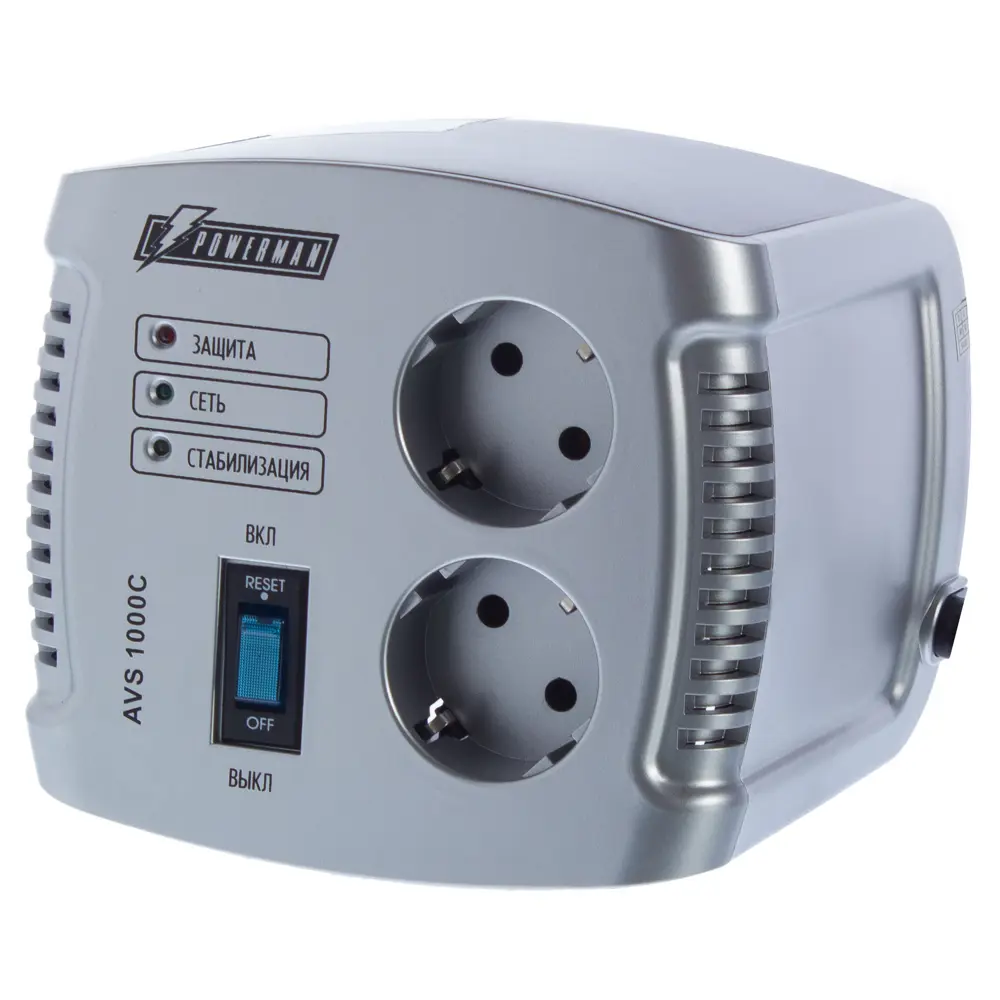 Стабилизатор напряжения Powerman AVS 1000С (Cube), 0.5 кВт STLM-2202907