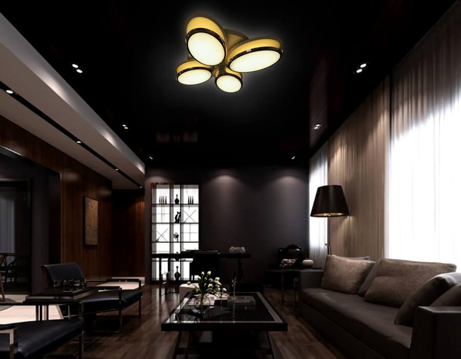 Потолочная светодиодная люстра Ambrella light Orbital Granule FG2024 WH 96W+40W D760 AMBRELLA LIGHT ORBITAL GRANULE 220099 Белый  - Вид №3