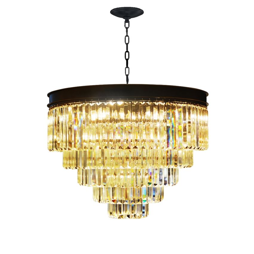 Подвесной светильник Odeon 25 black/clear от Delight Collection BRCH9029-60 DELIGHT COLLECTION ДИЗАЙНЕРСКИЕ 243843 Прозрачный;черный  - Вид №1