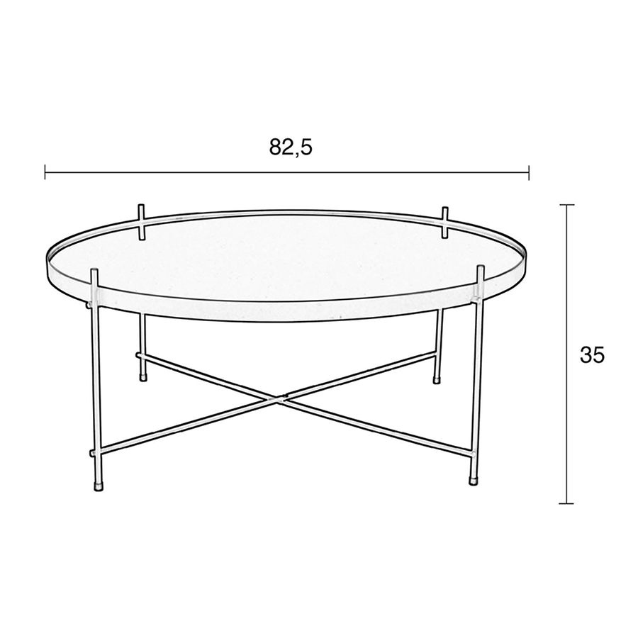 Стол журнальный Cupid XXL черный Zuiver 2300052 - Вид №4