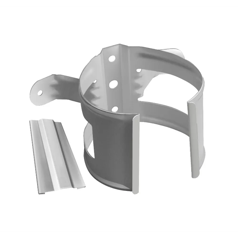 Хомут трубы ПВХ Grand Line крепление на дерево цвет RAL9003 STLM-2059647