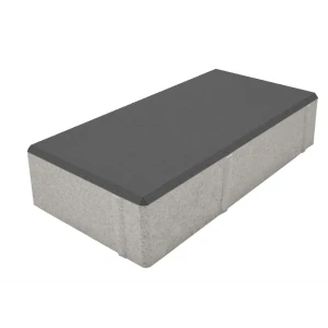 Плитка тротуарная Призма 200x100x80 мм цвет черный 85263203 STLM-2206193