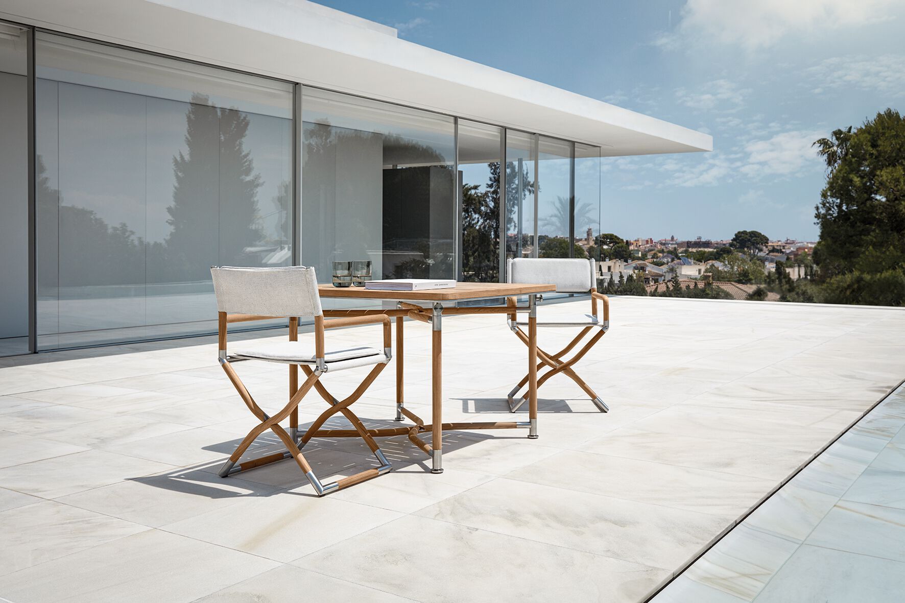 ТИК и ткань сад складной стул Gloster Navigator ARCH-00011812