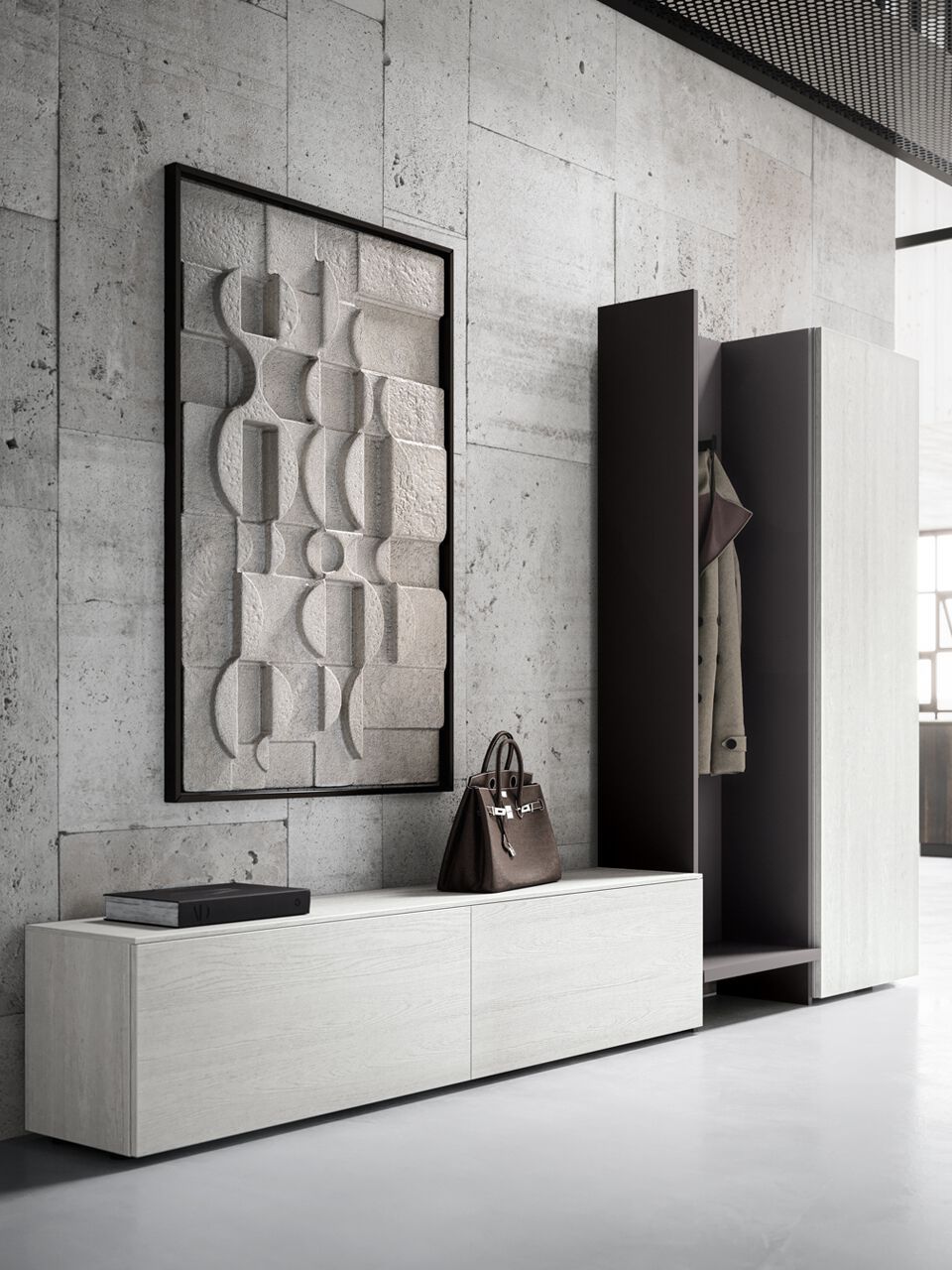 Деревянная секционная прихожая Santalucia Mobili HND053 ARCH-00083772 - Вид №1