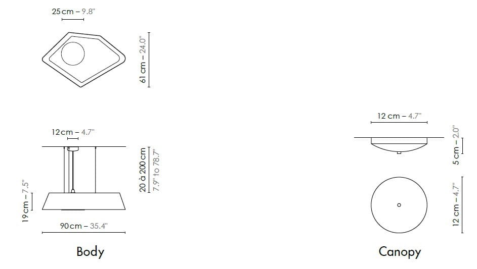 Стальной светодиодный подвесной светильник designheure Nénuphar ARCH-00030317 - Вид №6