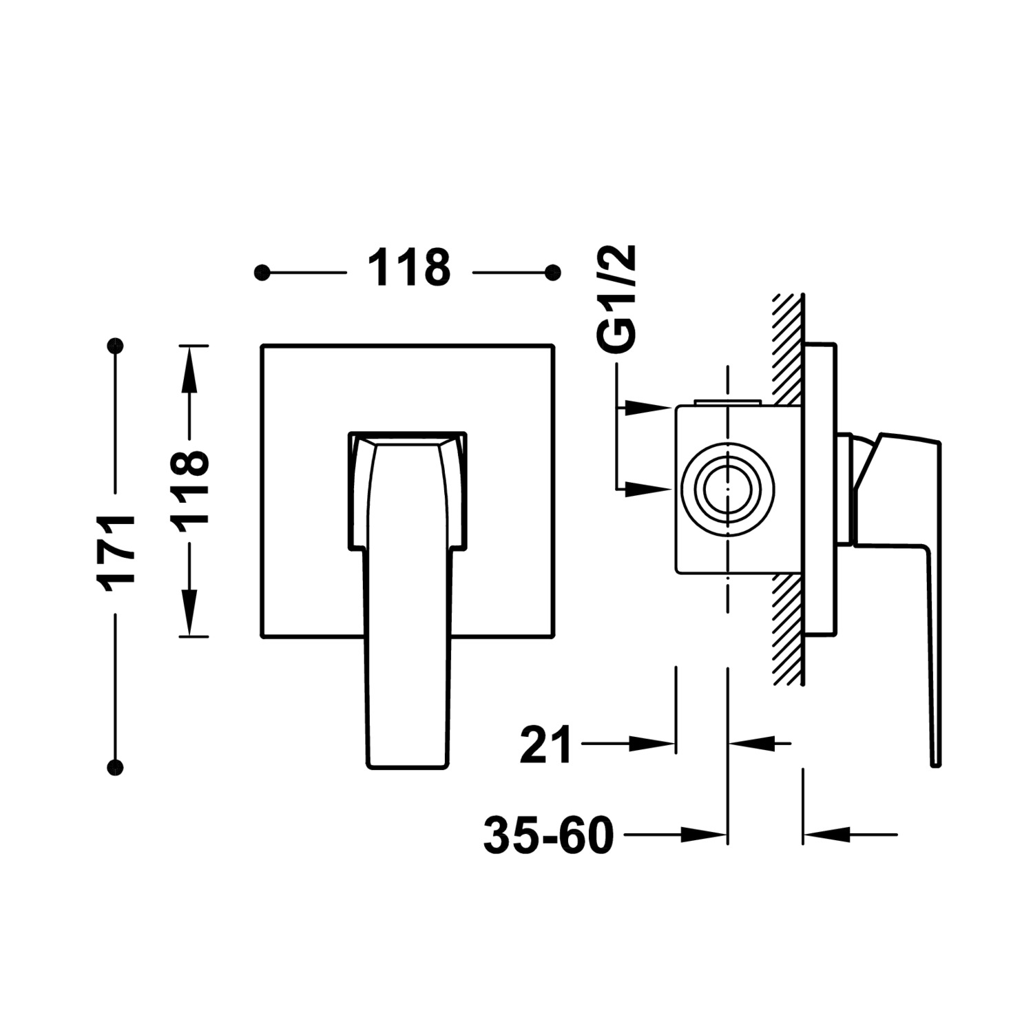 ТОНКИЕ Встроенные смесители Rapid-Box (1 способ)-20227701OR TRES  - Вид №1