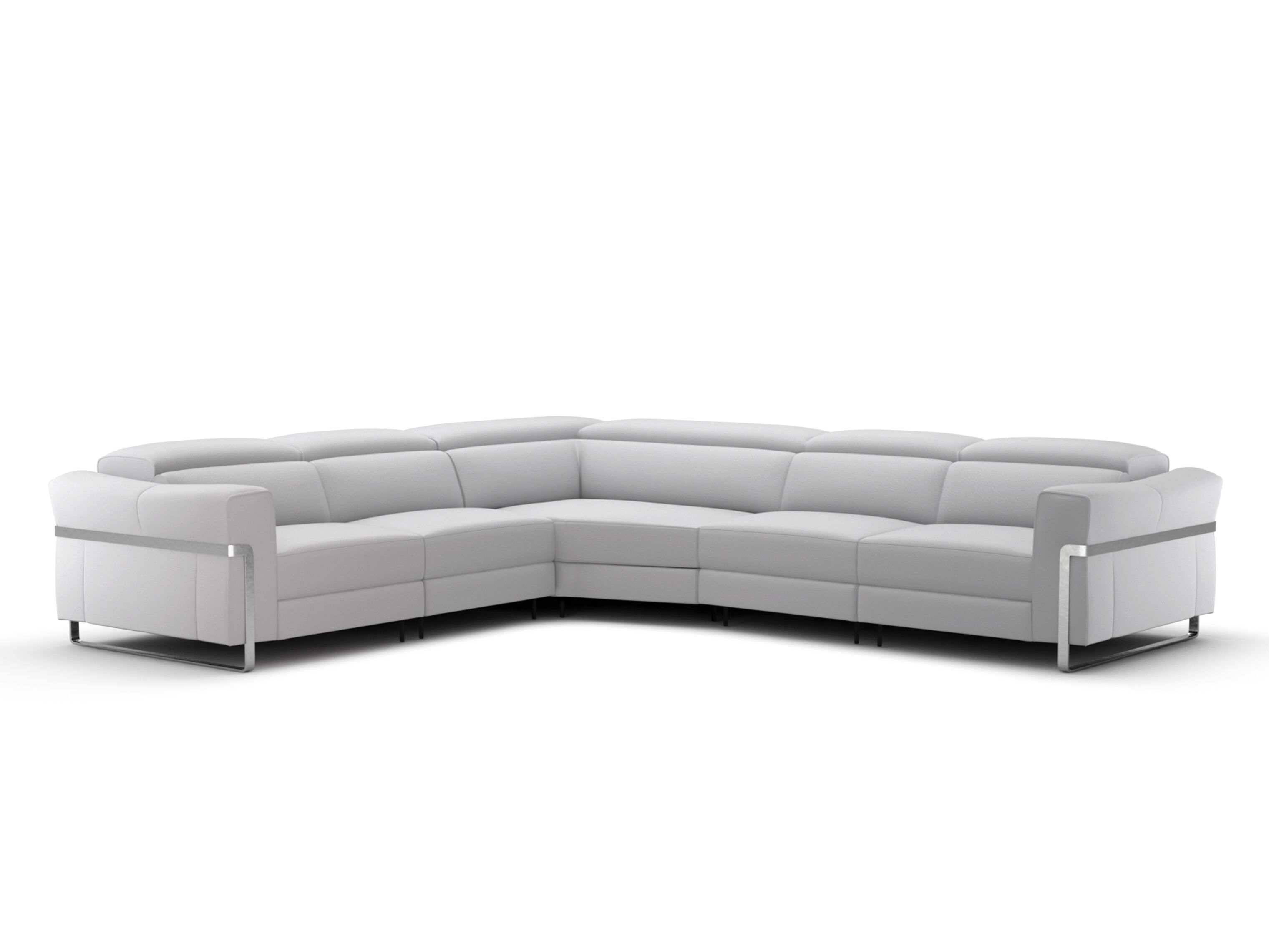 Угловой диван с откидной спинкой из ткани Natuzzi Italia Fidelio ARCH-00044031