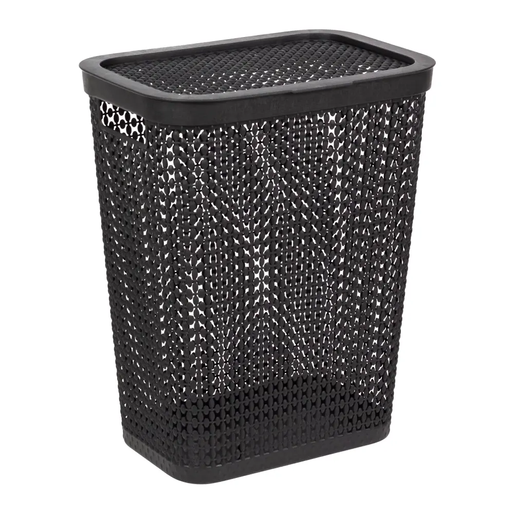 87820164 Корзина для белья Пирула 35 л цвет черный STLM-1002001 Santreyd