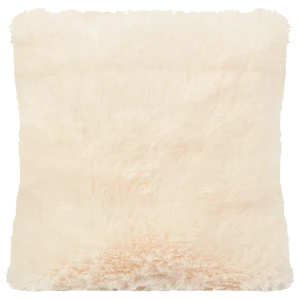 Подушка Искусственный мех 40x40 см цвет айвори