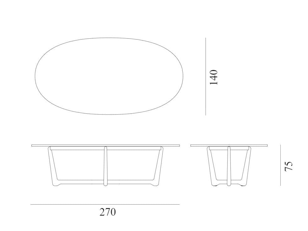 Овальный стол из красного дерева и хрусталя Exteta Sunset ARCH-00027432 - Вид №19