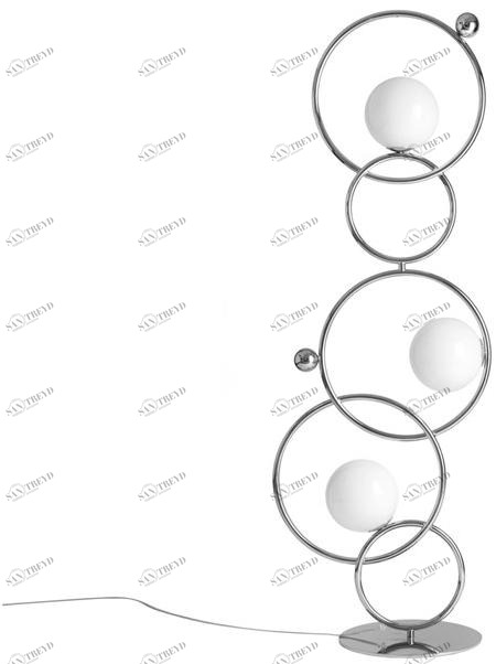 VeniceM Торшер из никеля с диммером Zoe sun-id-1492388