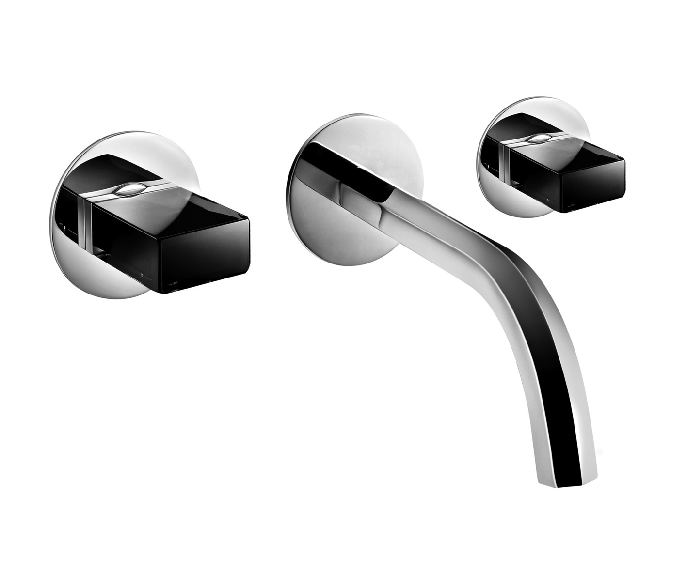 N413SB+5913A  Смеситель из стены для раковинывылет 20 см без ручек ограничитель потока воды до 5 л/мин при 3 бар картридж керамический 90° впуски 1/2'' без донного клапана ручки заказываются отдельно, см. раздел ''Ручки'' Fantini Rubinetti VENEZIA