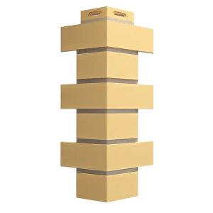 Угол наружный Dacha Кирпич гладкий цвет жёлтый