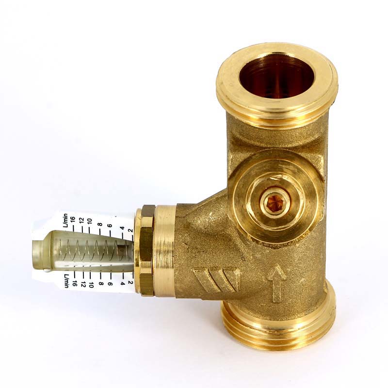 Клапан балансировочный ручной НН WattFlow c расходомером WATTS Ind 1" 2-16л/мин 10010138 - Вид №1